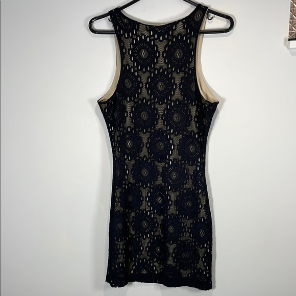 Black Lace Mini Dress - Picture 5 of 6